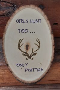 Girls Hunt Too Gun Powder Silhouette