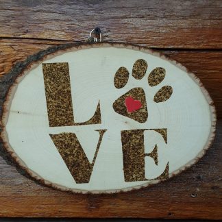 Love with Paw Print Gun Powder