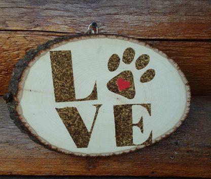 Love with Paw Print Gun Powder