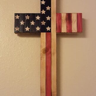 Patriotic Wood Cross