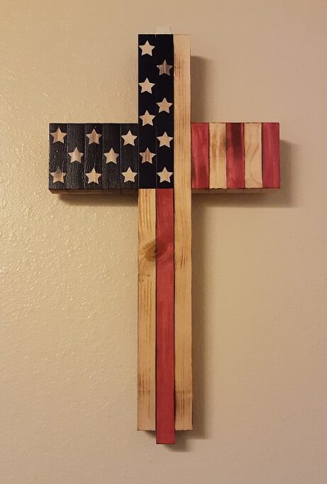 Patriotic Wood Cross