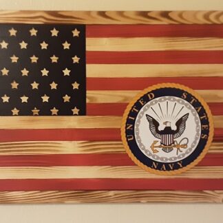 Wooden Flag - Navy